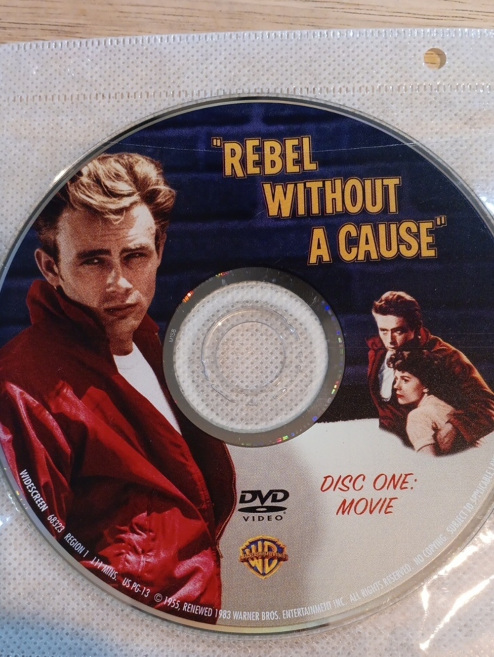 Rebel Without a Cause DVD *NO CASE*